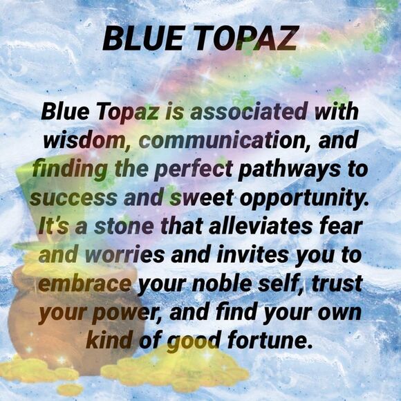 Sterling Silver Natural Rainbow Moonstone Rough & Blue Topaz Pendant - Picture 2 of 16